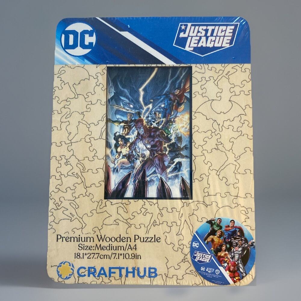 Justice League Premium Wooden Puzzle Medium/A4 Crafthub Collectible Wonder Woman